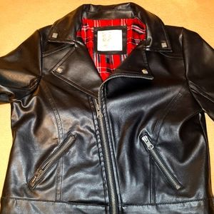 Girls Studded leather Jacket